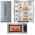 Stainless Steel Side By Side and Microwave Deal